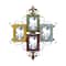 4 Opening Multicolor 4" x 6" Metal Traditional Frame